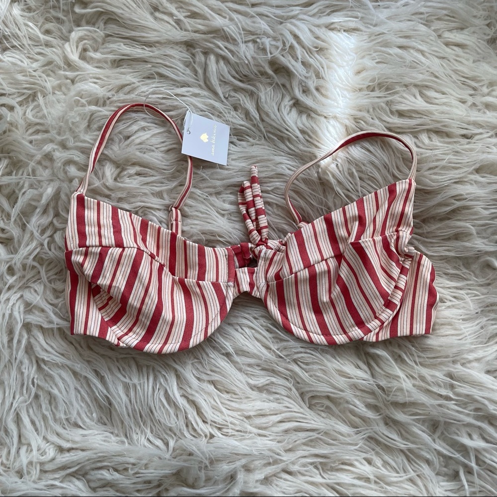 Ama bikinis striped bikini top